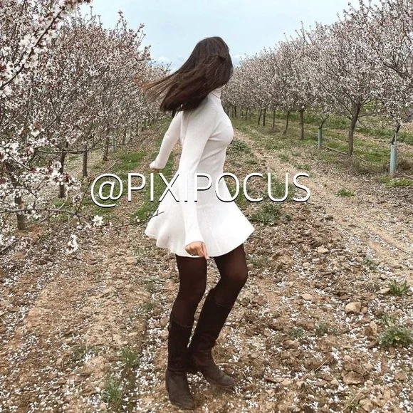 ZARA RIBBED KNIT FLARE DRESS ECRU WHITE - Picture 2 of 12